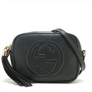 Gucci Soho Leather Shoulder Bag Black